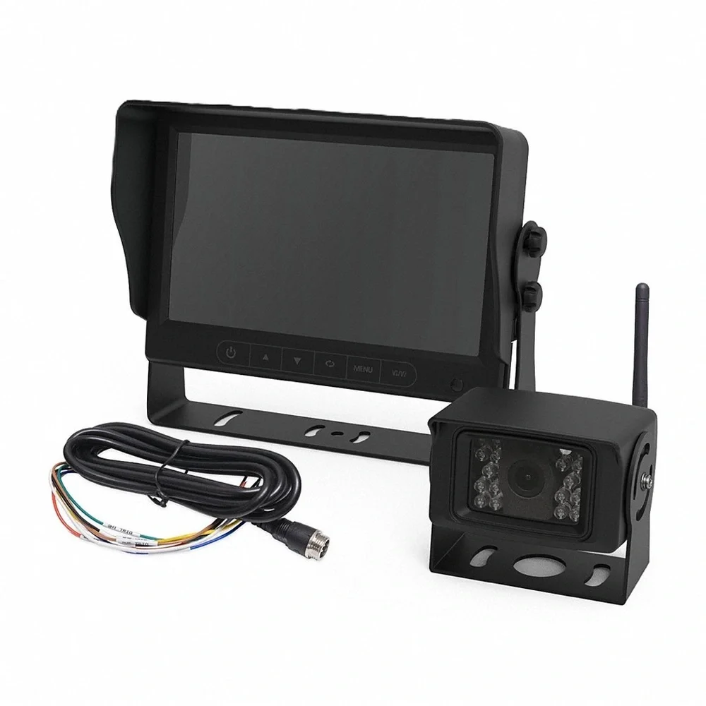 Ecco K7000B Dashboard Video Camera Kit 7 Inch Lcd Monitor And Camera Kit